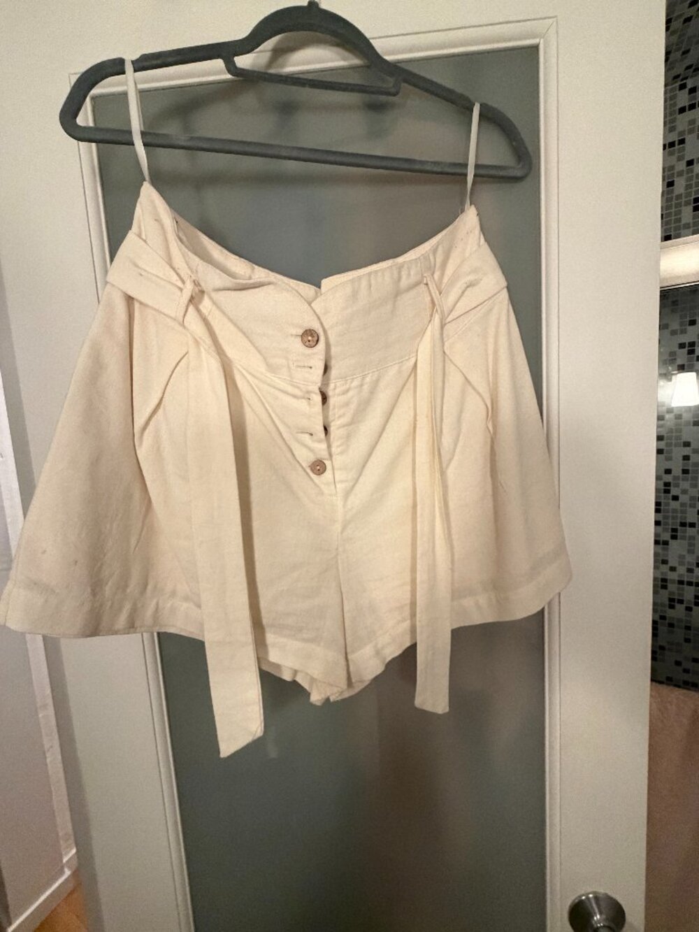 Cotton Candy High-Rise Short Shorts with Belt